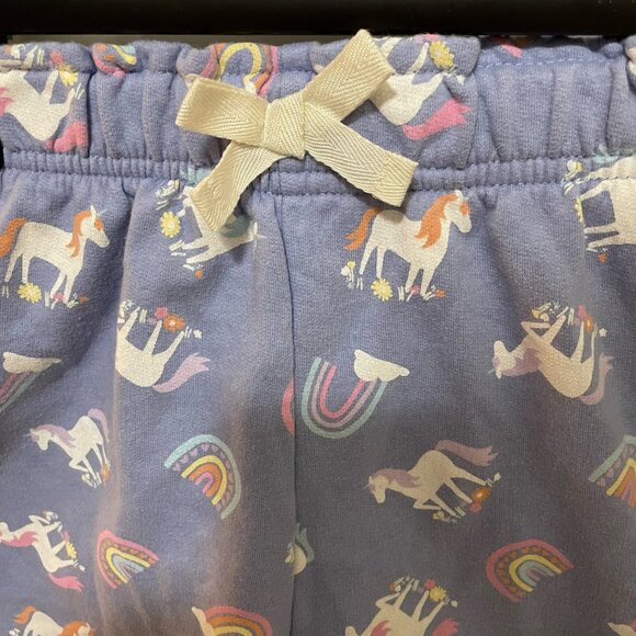 Girls Shorts Periwinkle Blue Unicorns Size 10 MUST BE BUNDLED, MARKED DOWN - Picture 2 of 4